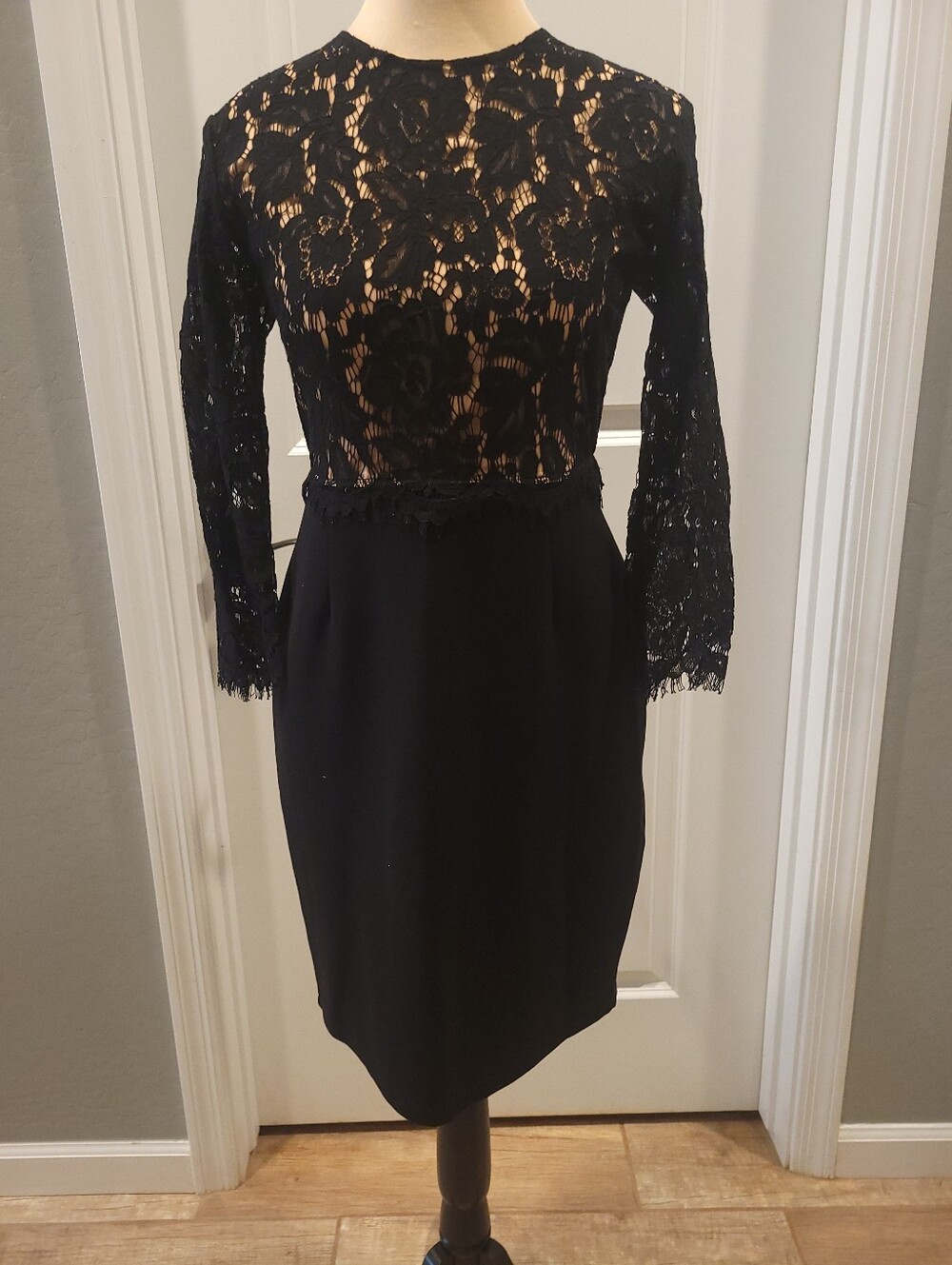 Lulu's Black Lace Sheath Dress